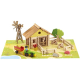 Ma ferme en bois - Jeu de construction - JEUJURA - 145 pieces
