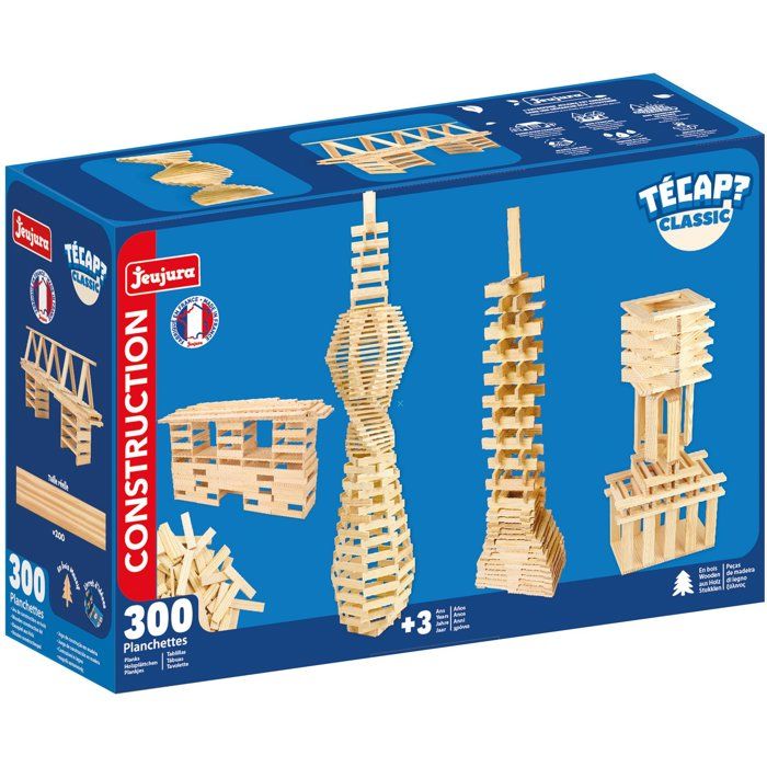 JEUJURA - Construction en bois - TECAP ? Classic - 300 pieces - Des 3 ans