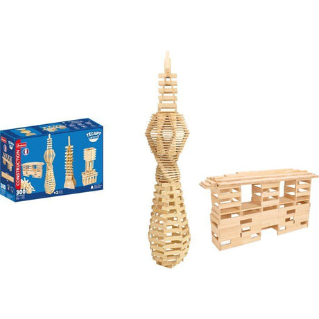 JEUJURA - Construction en bois - TECAP ? Classic - 300 pieces - Des 3 ans