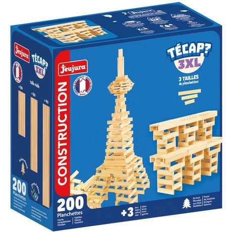 JEUJURA - Construction en bois - TECAP ? 3XL - 200 pieces - Des 3 ans