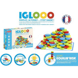Iglooo 100 Pieces - JEUJURA - Jeu d'Adresse et de Logique avec Palets et Tapis, Regles des Jeux Incluses