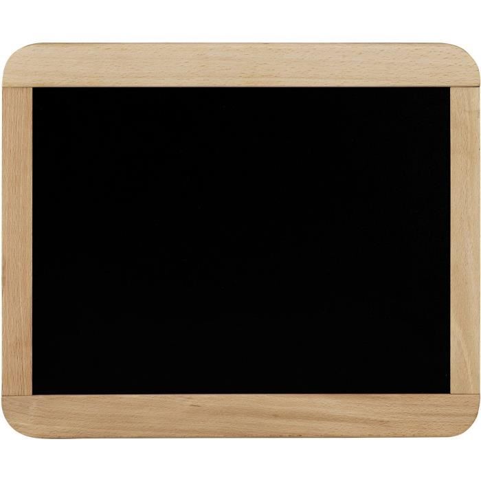 Ardoise d'écolier en bois - JEUJURA - Double face magnétique : craie et feutre effaçable