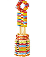 Jeu de construction en bois - JEUJURA - TECAP COLOR - 200 pieces - Mixte - A partir de 4 ans