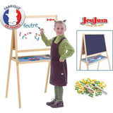 Jeujura - Tableau Double face CrÈatifs en Bois (craies + feutres)