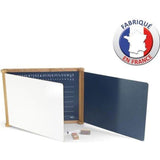 Tableau Triptyque en Bois JEUJURA - Teinté Chene 59 x 46 cms
