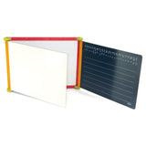 Jeujura Tableau en bois Triptyque 3 faces (1 magnÈtique et 2 a craie)