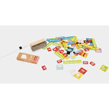 Jeujura Tableau en bois Triptyque 3 faces (1 magnÈtique et 2 a craie)