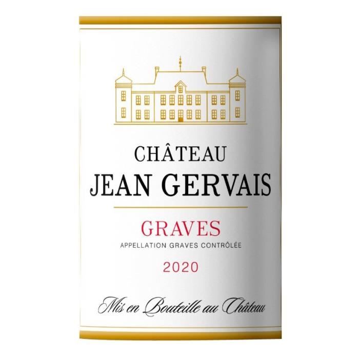 Château Jean Gervais 2020 Graves - Vin rouge de Bordeaux