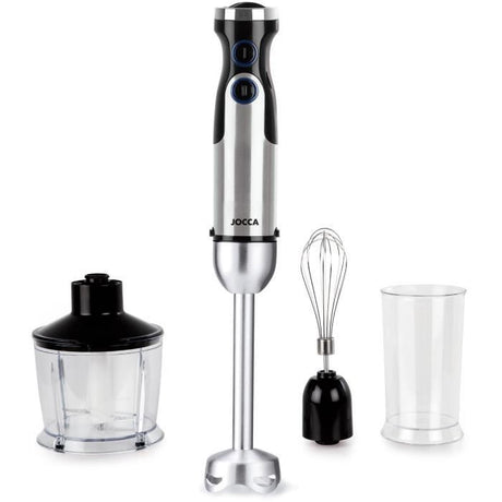 Mixeur plongeant - JOCCA - Avec accessoires - 1200 W - Noir et gris