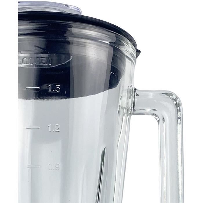 Mixeur - JOCCA - 1000 W - Bol en verre 1,5 L - 2 vitesses - Fonction Turbo