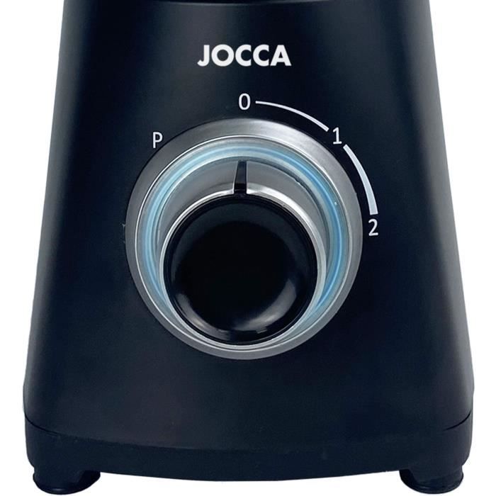 Mixeur - JOCCA - 1000 W - Bol en verre 1,5 L - 2 vitesses - Fonction Turbo