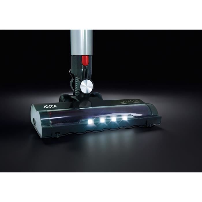 Aspirateur Balai sans fil écran tactile - JOCCA - 8000 Pa - 55 minutes - 0,7 L - Gris