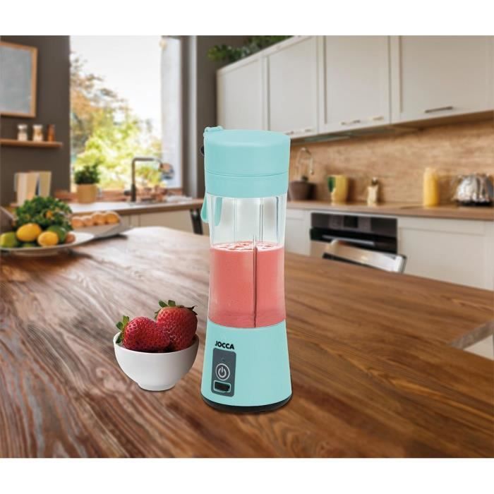 Blender portable - JOCCA - SWEET - 380 ml - 2000 mAh - Avec câble USB - Vert