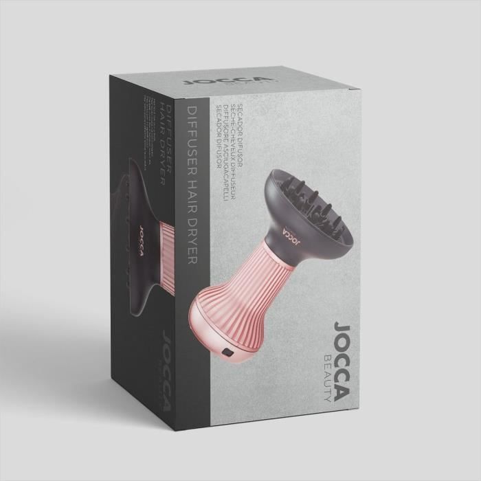 Diffuseur seche cheveux - JOCCA - 2353 - 3 vitesses et températures - Technologie ionique anti-frisottis - 800 W