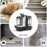 Aspirateur nettoyeur détacheur - JOCCA - 500 W - 12000 Pa - 1800 ml - Noir / Blanc