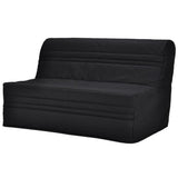Banquette BZ Joe - Tissu noir - 3 places - L 143 x P 97 cm - Made in France