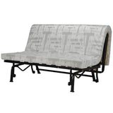 Banquette BZ Joe - Tissu noir - 3 places - L 143 x P 97 cm - Made in France