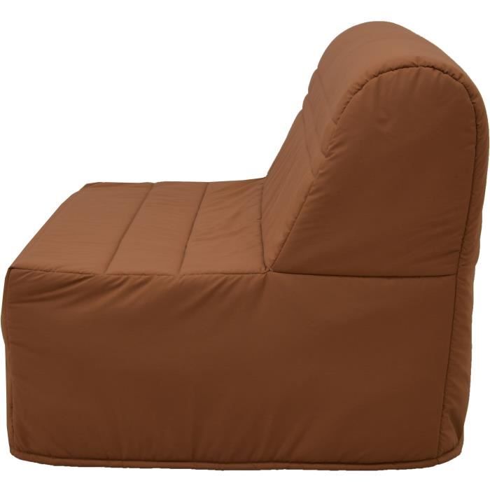 Banquette-lit BZ 2 places Joe - Tissu Terracotta - Fabrication franÁaise