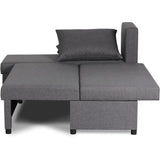 Canapé d'angle réversible  Tissu Gris  L 192 x P 143 x H 79 cm  JOSS - Fabriqué en Ukraine