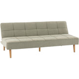 Canapé convertible - 4 places - JULIE - Tissu Olive - 180 x 72 x 72 cm