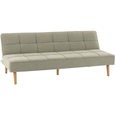 Canapé convertible - 4 places - JULIE - Tissu Olive - 180 x 72 x 72 cm