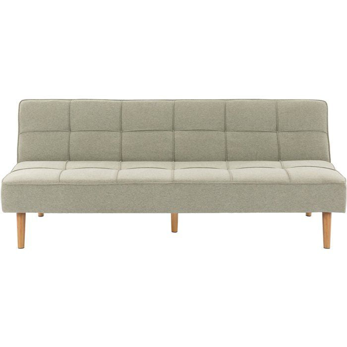 Canapé convertible - 4 places - JULIE - Tissu Olive - 180 x 72 x 72 cm