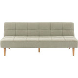 Canapé convertible - 4 places - JULIE - Tissu Olive - 180 x 72 x 72 cm
