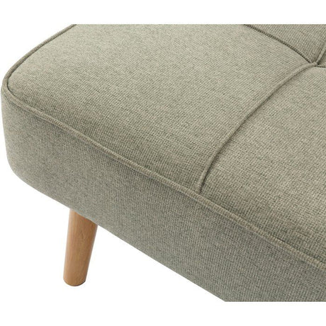 Canapé convertible - 4 places - JULIE - Tissu Olive - 180 x 72 x 72 cm