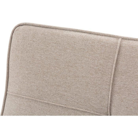 Canapé convertible - 4 places - JULIE - Tissu Beige - 180 x 72 x 72 cm