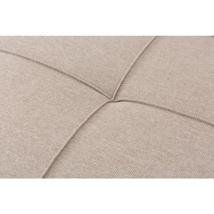 Canapé convertible - 4 places - JULIE - Tissu Beige - 180 x 72 x 72 cm