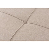 Canapé convertible - 4 places - JULIE - Tissu Beige - 180 x 72 x 72 cm