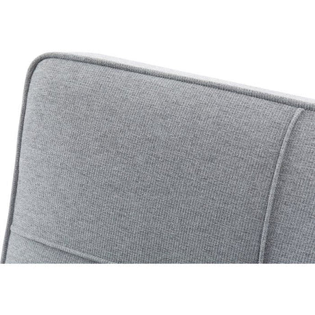 Canapé convertible - 4 places - JULIE - Tissu Gris - 180 x 72 x 72 cm