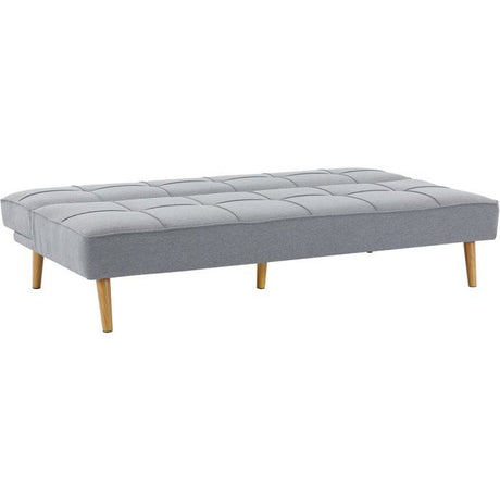Canapé convertible - 4 places - JULIE - Tissu Gris - 180 x 72 x 72 cm