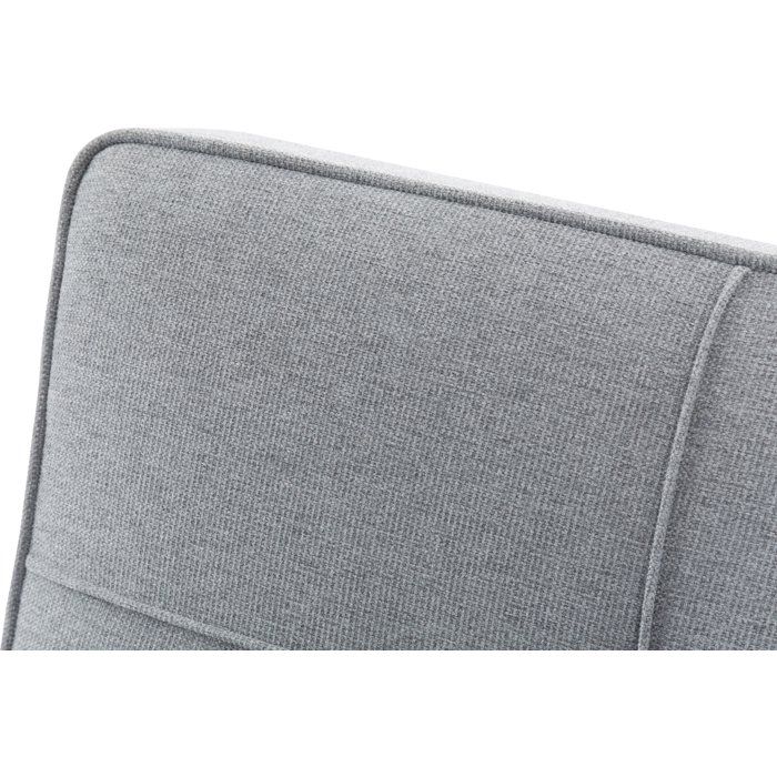 Canapé convertible - 4 places - JULIE - Tissu Gris - 180 x 72 x 72 cm