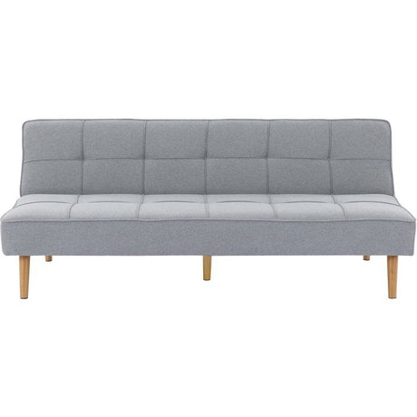 Canapé convertible - 4 places - JULIE - Tissu Gris - 180 x 72 x 72 cm