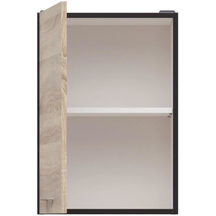 JUNONA Meuble haut 40 cm - 1 Porte - Chene sonoma