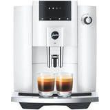 Machine a café Expresso broyeur - JURA - E4 Piano - 1450 W - 280g - 1,9 L - 5 spécialités - Blanc brillant