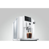 Machine a café Expresso broyeur - JURA - E4 Piano - 1450 W - 280g - 1,9 L - 5 spécialités - Blanc brillant