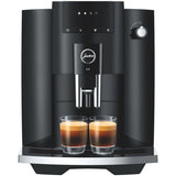 Machine a café Expresso broyeur - JURA - E4 Piano - 1450 W - 280 g - 1,9 L - 5 spécialités - Noir brillant