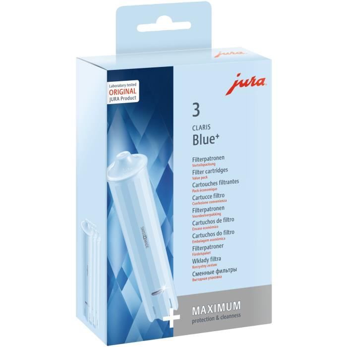 Filtre a eau JURA Cartouche Claris Blue+ - 3 pieces