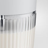 Carafe a lait - JURA - 0,5 L - 2 adaptateurs silicone - Capuchon pivotant inox poli - Verre