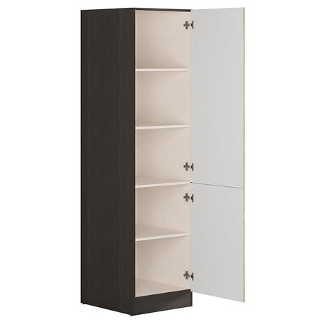 JUNONA Colonne de cuisine 2 Portes ouverture a droite  - L 50 x H 196 x P 46 cm - Chene sonoma