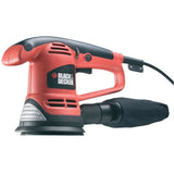 Ponceuse excentrique filaire - BLACK+DECKER - KA191EK-QS - 480W - 125mm - 3 abrasifs + malette