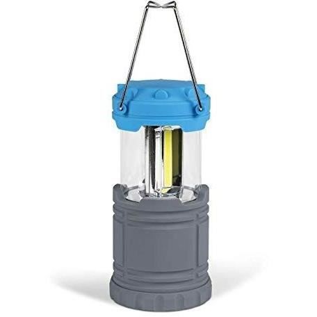 Foldable Lantern - KAMPA - Flare - COB LED - AA Batteries - Grey and Blue