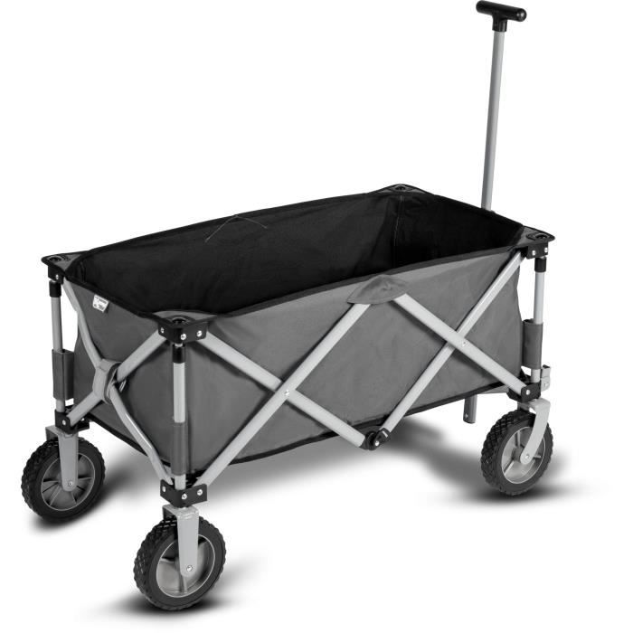 4-wheel trolley - KAMPA - Trucker Trolley - Foldable - Gray