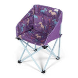 Fauteuil pliant - KAMPA - Mini Tub Chair Unicorns - Pour enfant - Mauve