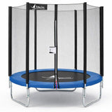 Trampoline KANGUI - BLEU Ř 180-183 cm – Enfant – Filet de sécurité – Certification CE & NF EN 71–14