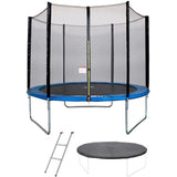 Trampoline  Ø 300 cm Bleu MAXI ECO - KANGUI - Avec Filet, Echelle, Couverture de Protection
