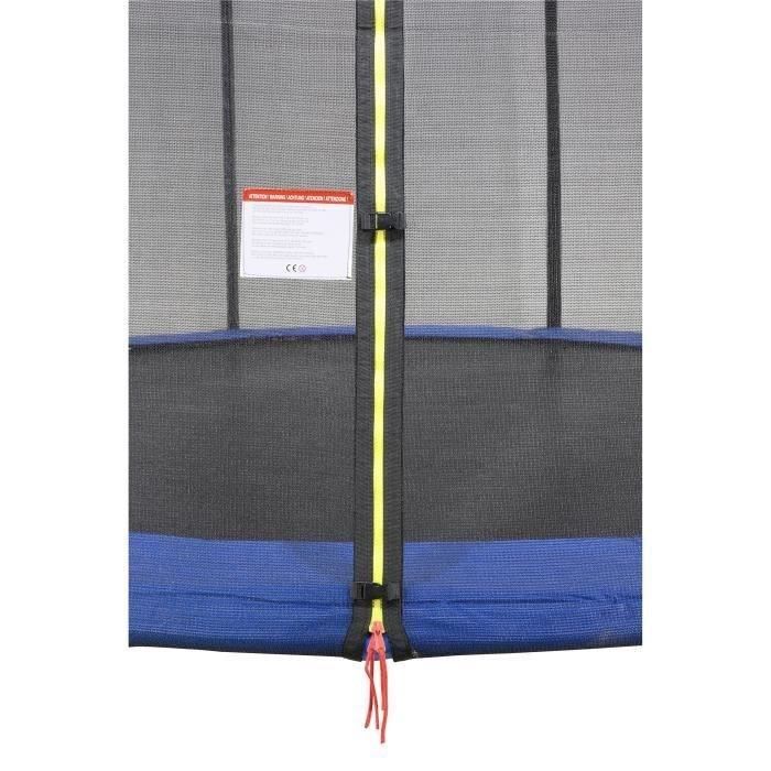 Trampoline  Ø 300 cm Bleu MAXI ECO - KANGUI - Avec Filet, Echelle, Couverture de Protection