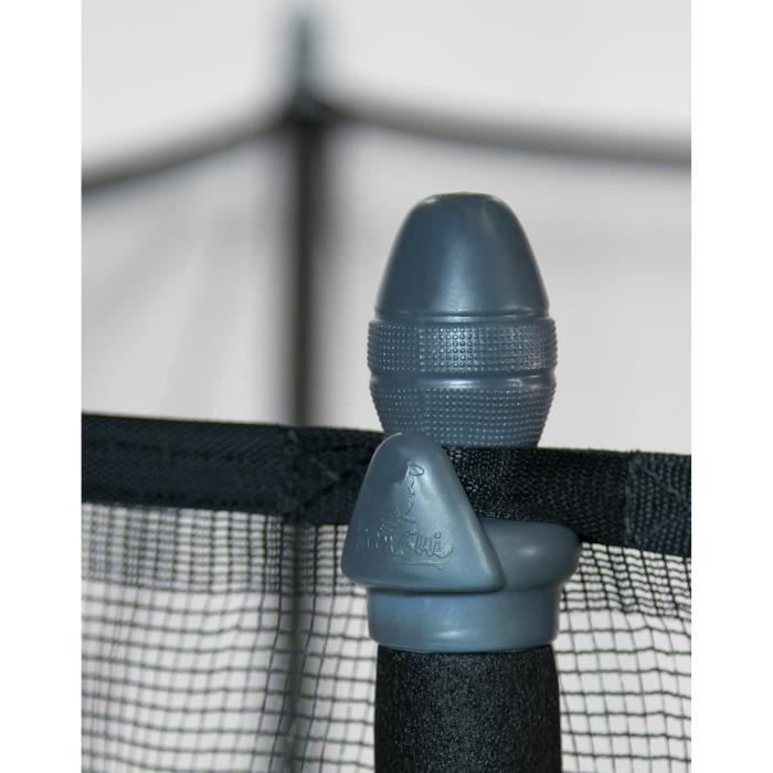 KANGUI Trampoline TWIN Ř 430cm - Vert - avec filet, échelle, couverture de protection